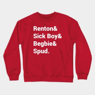 Trainspotting List w Crewneck Sweatshirt